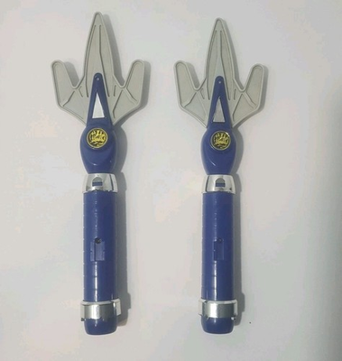 #ad #ad Power Rangers Blue Sai Weapon 1994 MMPR Bandai Dagger Lance Trident Pair $14.88