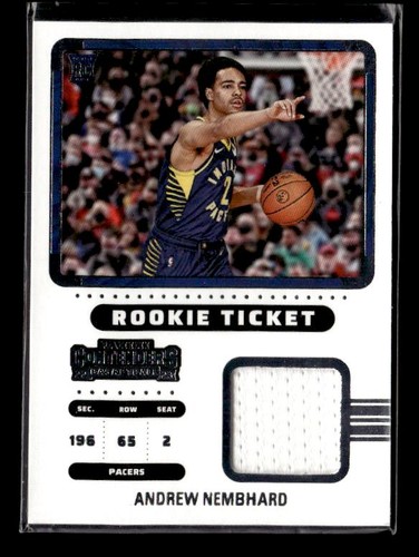 2022-23 Panini Contenders #RTS-ANI Andrew Nembhard Rookie Ticket Swatches - Bild 1 von 2