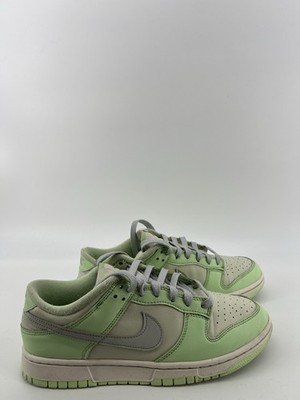 Nike Dunk Low Light Green Gray Off White Low Top Athletic Sneakers
