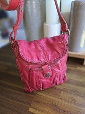 ?? Lucky Brand Small  Abbey Road Crossbody Maple Red Leather Bag  EUC ? $168.00