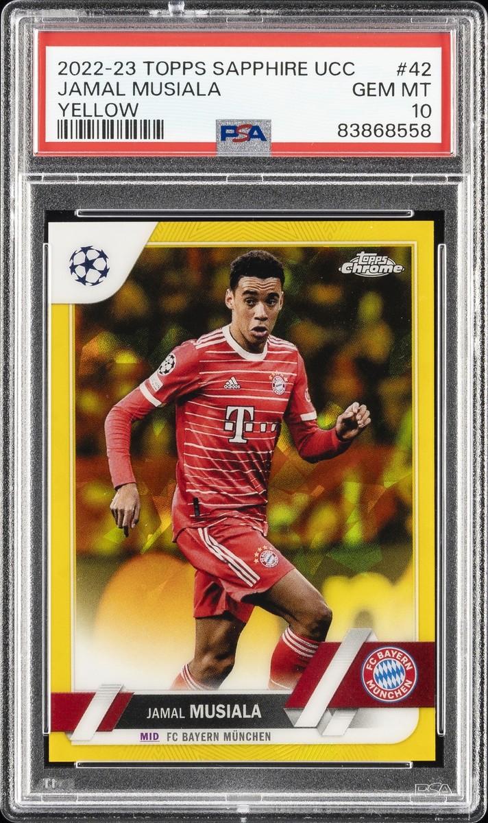 2022-23 YELLOW #42 JAMAL MUSIALA 34/99 PSA 10 | eBay