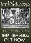 THE WATERBOYS 1988 FISHERMAN'S BLUES punk rock, rock and roll promo POSTER