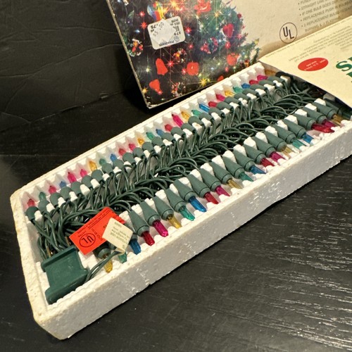 2 Sets VTG Midget Christmas 50 Lights Multicolor Indoor Outdoor By Alby’s - Picture 3 of 6