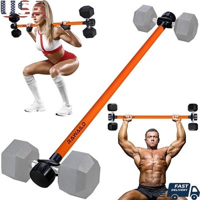Dumbbell Converter Convert Dumbbells to Barbell Set Weight Bar for Bench Presses