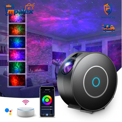 Alexa Sternenhimmel Projektor 3D Galaxy Sternenprojektor RG Dimming WiFi