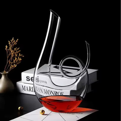 European Luxury 1500ml Crystal Glass Wine Jug Personalized Red Wine Decanter