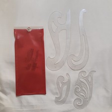 French Curve Template 4 Pc Set FC-341 FC-343 FC-334 FC-337 VTG Pouch Made in USA
