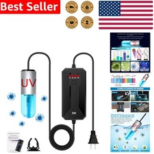 Aquarium UV Light 3W Mini Water Clarifier Timer Algae Removal System Pond Tank