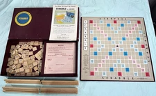 VTG 1953 Scrabble Board Game 100% Complete 101 Wood Tiles Selchow & Righter USA