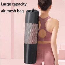 Yoga Mat Storage Bag Mesh Oxford Shoulder Strap Fitness Carry Bag