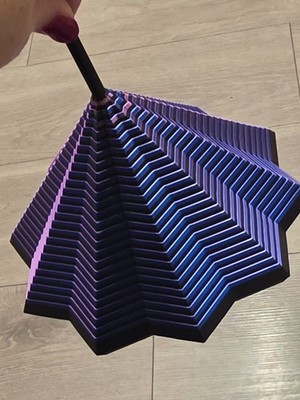 Large Shift Kinetic Starburst Fidget - 3D Premium Silk Tri-Color Filament 