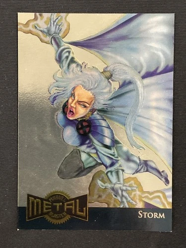 1995 Metal Marvel #13 Storm Gold Blasters