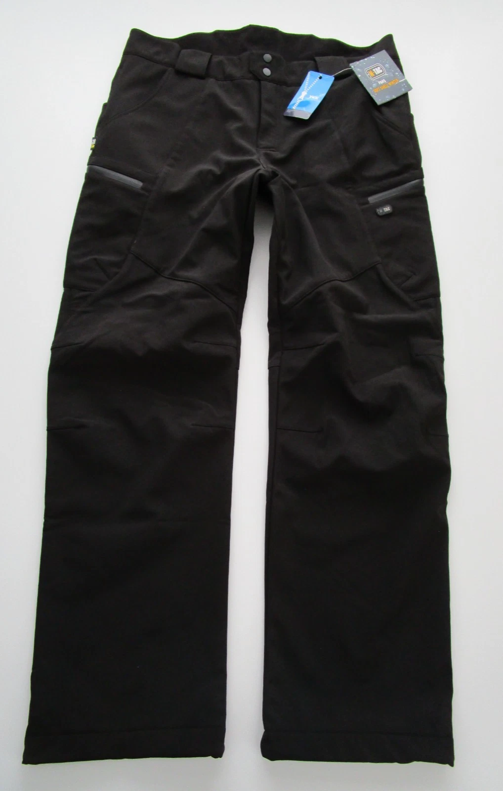 Mens XL M Tac Softshell Winter Pants cargo tactical black fleece lined NWT