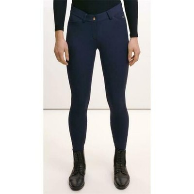 Euro-Star Ladies Breeches ESArista Fashion Full Grip Navy with Svarowski Diamonds