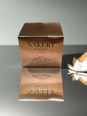 Nakery Beauty Lift-Tox Night Lift Repair Cream overnight moisturizer, New-Sealed