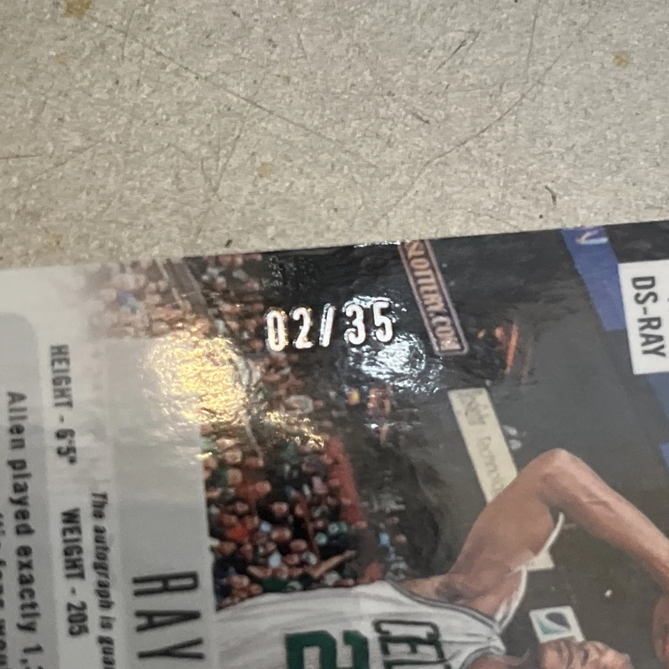 Panini Prizm Deca Ray Allen 2023-24 azul automático/35 Foto 3 de 3