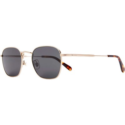 Crap Eyewear The Groove Pilot Polarized Sunglasses Brushed Gold & Tortoise Bio,