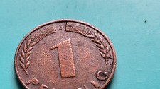 1 Pfennig BDL  Fehlpr&auml;gung, Verpr&auml;gung, Abart, Druckzuf&auml;lligkeit Variante selten