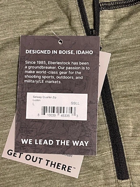 Eberlestock men's Selway Merino Wool 1/4 Zip NEW - Image 4 of 4