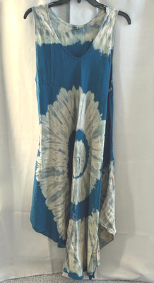 Kathmandu Imports Dress Size 8 Tie Dye Midi Asymmetric Fairy Festival Y2K 17031x