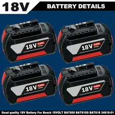 BAT609 For BOSCH 18V CORE 18 Volt 8.0Ah High Performance Battery BAT618 Li-ion