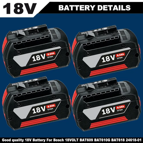 BAT609 For BOSCH 18V CORE 18 Volt 8.0Ah High Performance Battery BAT618 Li-ion