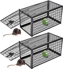 2X Humane Mouse Traps Live Catch and Releas Mousetrap Reusable Mice Trap No Kill