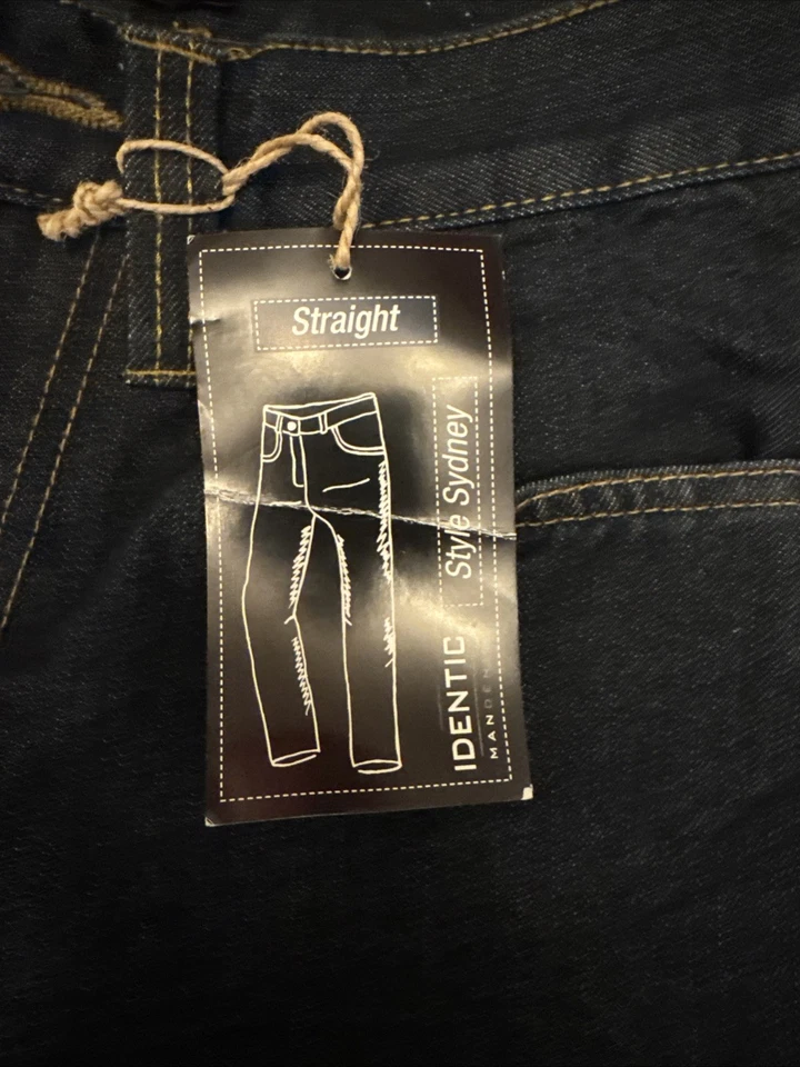 Jeans Hose Herren Identic 44 W30/L32 Dunkelblau Denim Baumwolle Stretch - Bild 2 von 4