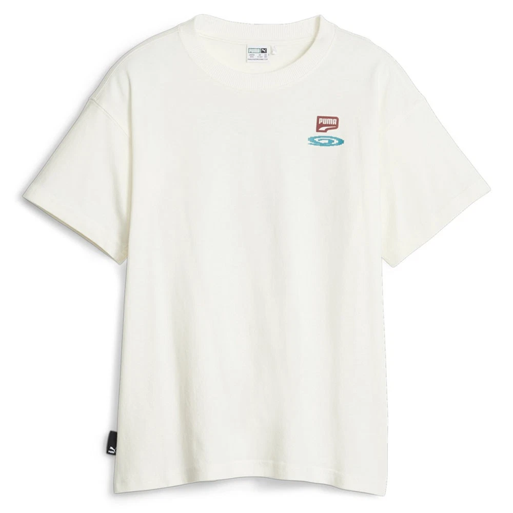 OFF WHITE T shirt PUMA Downtown grafica girocollo manica corta ragazzo bianco sporco casual