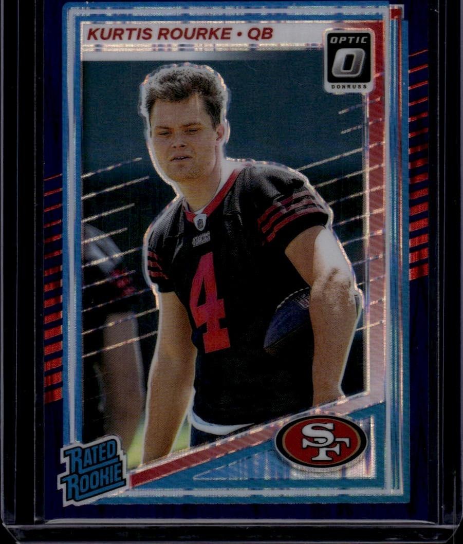 2025 Donruss Optic #243 Kurtis Rourke Purple Shock
