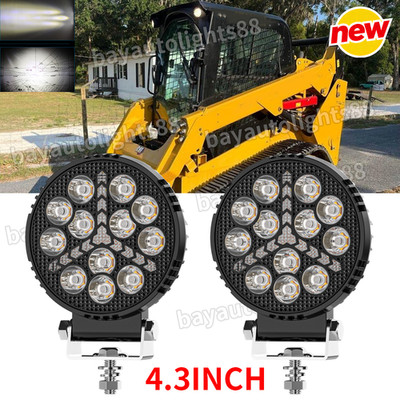 2PCS round LED WORK LIGHTS Fit CAT Skid loader 259D3 236D3 262D 259D 272D2 XHP