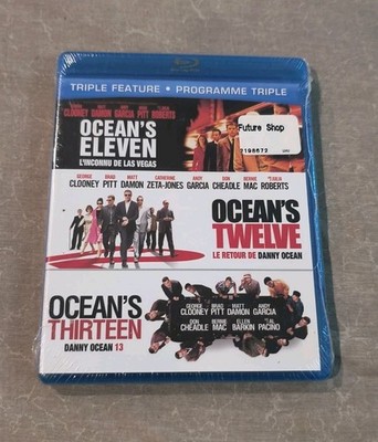NEW! Ocean's Eleven, Twelve & Thirteen (Blu-ray Triple Feature) Ocean's Trilogy 