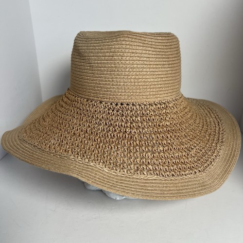 J Crew Straw Hat Floppy Wide Brim