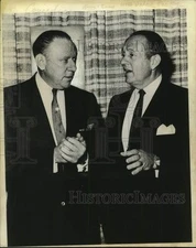 Press Photo Bob Considine with Art Linkletter on CBS Television - tup18641