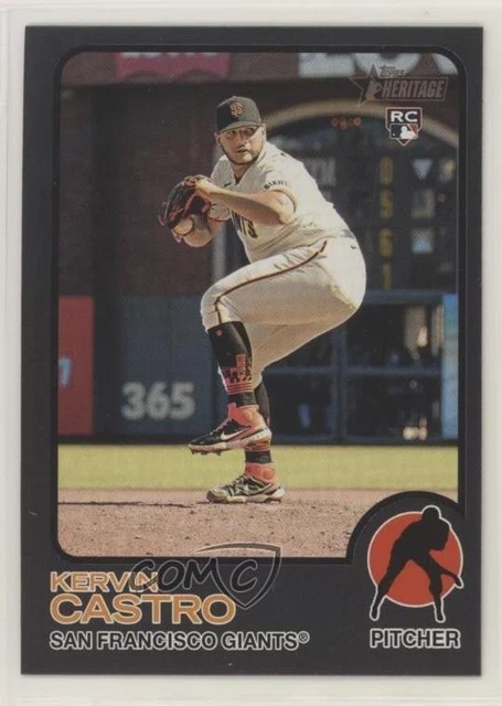 2022 Topps Heritage High Number SP Black Border /50 Kervin Castro #469 0ne3