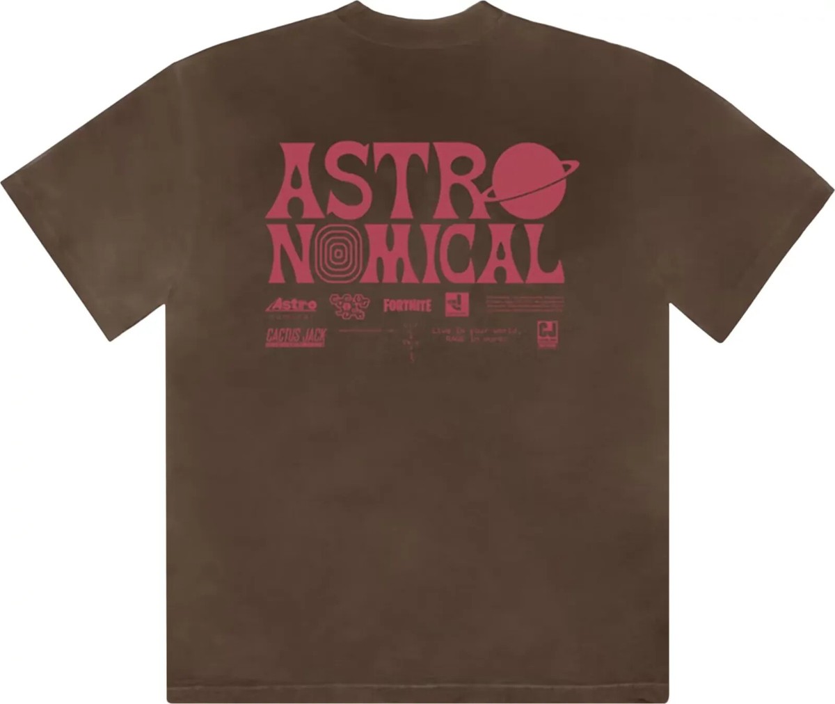 Travis Scott Cactus Jack World Event Tee Brown (CJFN-SS17) Men's