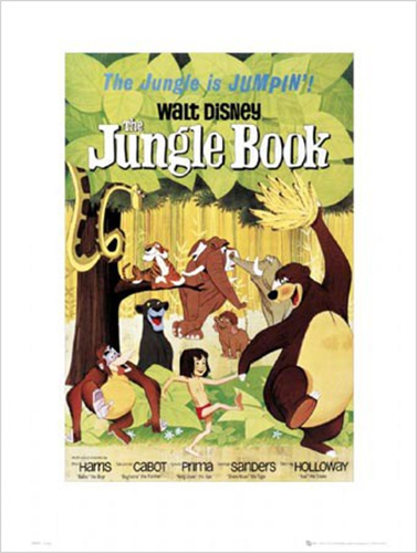 DSCHUNGELBUCH Mowgli Baloo Balu Mogli Jungle Book Kunstdruck Poster Plakat Bild - Bild 1 von 1