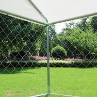 6.5ft / 10ft Large Outdoor Dog Run House Pet Cage Enclosure Playpen Chain Link 10
