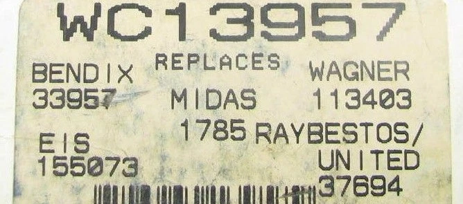 Cilindro de rueda de freno de tambor Coni-Seal WC13957; se adapta a Chevrolet Beretta 1987-1991 Foto 3 de 3
