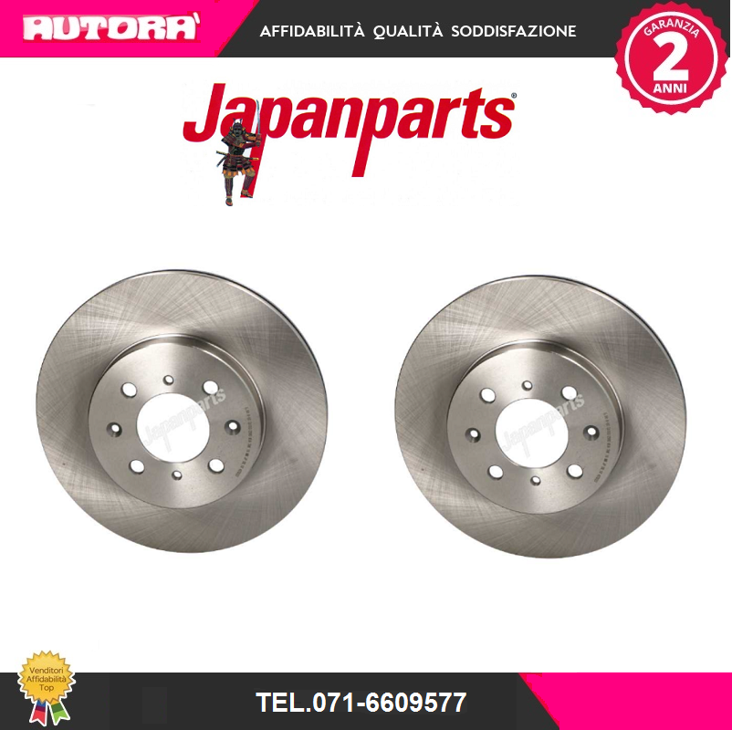 DI426 Coppia disco freno anteriore (MARCA-JAPANPARTS).