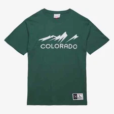 New Mitchell & Ness Mens MLB Colorado Rockies City Connect Premium Tee.