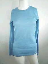 SmartWool Women Intraknit Thermal Merino Baselayer Crew Blue Medium 19284-P01