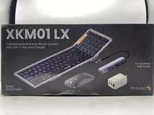 ProtoArc Foldable Keyboard and Mouse XKM01 LX Portable Wireless Mouse 6-in-1 USB