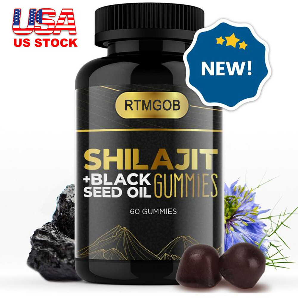 Gominolas Shilajit del Himalaya Boost Energy orgánicas, extremadamente potentes, alivio del estrés