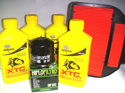 Bardahl Ölwechselkit 10W40 XTC C60 Honda 700 VFR F Interceptor 1986 1987