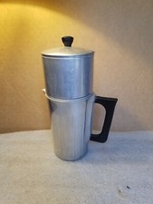 Vintage Household Institute Stovetop/Campfire Coffee Perculator/Serving 8 cup