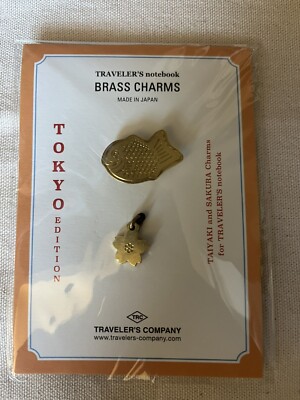 Traveler's Company Notebook Tokyo Edition Brass Charm • Taiyaki