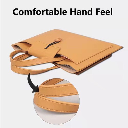 Business Bag PU Leather Sleeve Case Laptop Handbag For Lenovo/HP/Dell/Asus - Bild 4 von 14