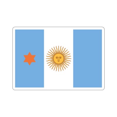 Flag of Argentine General de Brigada 1894 to 1904 - STICKER Vinyl Kiss-Cut Decal