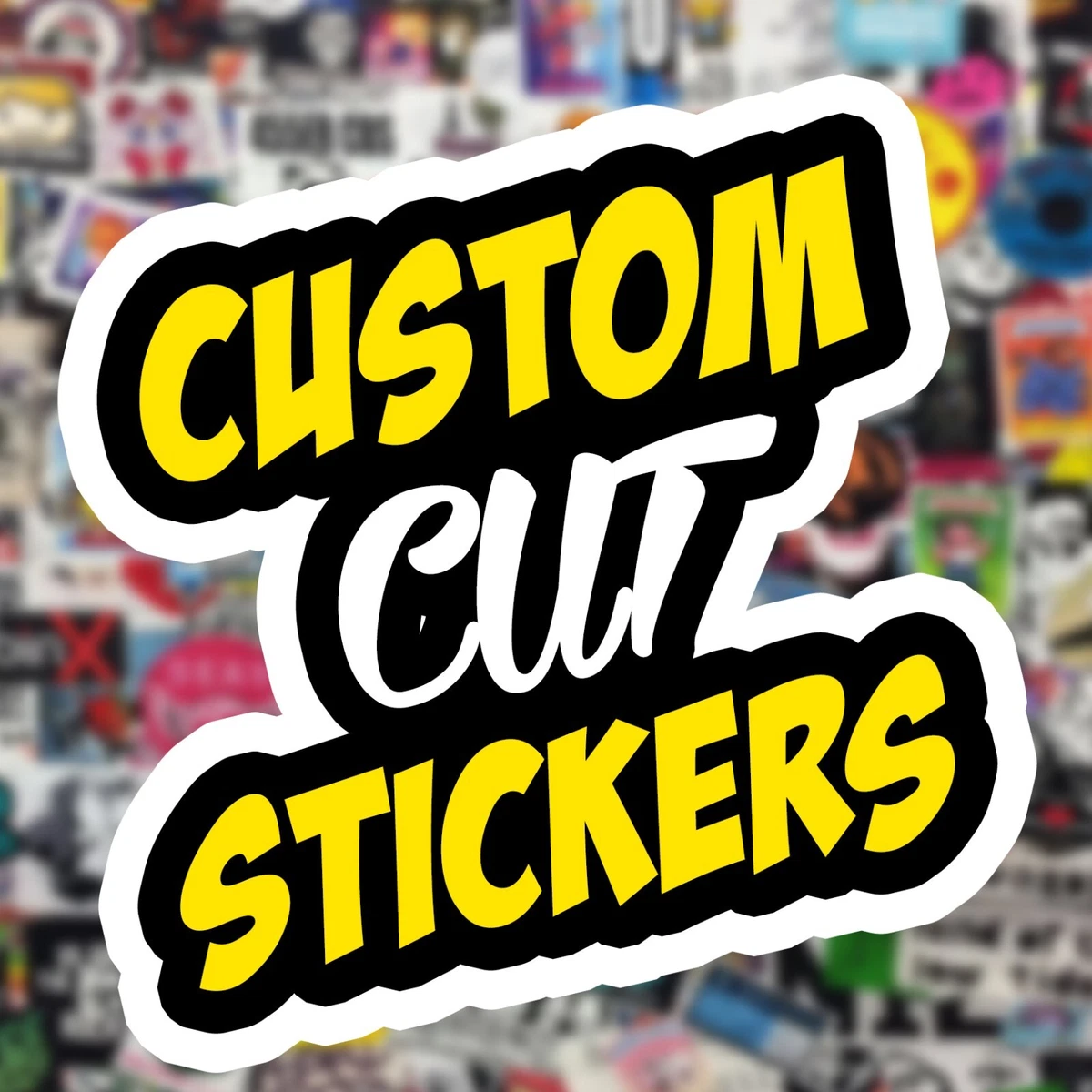 Custom Cut Stickers for Small Businesses Any Size Stickers Custom Logo Stickers